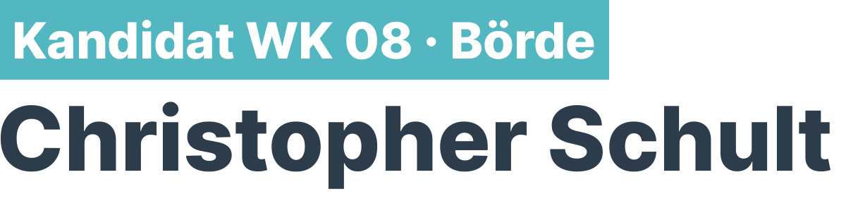 Christopher Schulz | Politik mit Herz und Verstand.